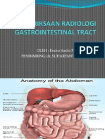 Pemeriksaan Radiologi Gastrointestinal Tract