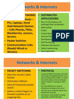 Networks & Internets: - Computer Networks - End Systems - Hosts - Distributed