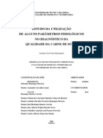 ESTUDO UTILIZAÇÃO PARÂMETROS FISIOLÓGICOS QUALIDADE CARNE SUÍNO PHD Thesis 2004 PORK MEAT QUALITY PHYSIOLOGICAL PARAMETERS STRESS