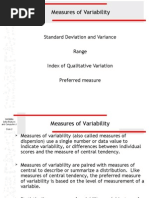 Measures of Variability