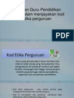 Peranan Guru Pendidikan Moral Dalam Menjayakan Kod Etika