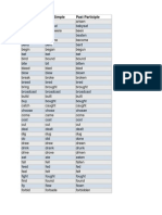 Irregular Verbs in English