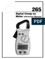 Digital Clamp-On Meter: Instruction Manual