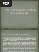 Temas y Rasgos de La Literatura Contemporanea Todos Juntos