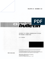 Accuracy of Stress Intensification Factors For Branch Connections