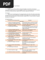 Impaired Tissue Perfusion