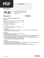 Aqa Phya4 1 QP Jan13