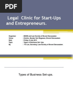 Legal Clinic For Start-Ups and Entrepreneurs