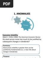 Anomalies - Behavioral Finance