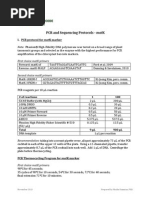 MatK PCR & Sequencing Protocols