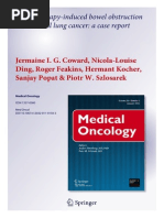 Chemotherapy-Induced Bowel Obstruction in Small Cell Lung Cancer: A Case Report