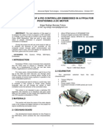 Implementation of A Pid Controller Embedded in A Fpga For Positioning A DC Motor