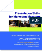 Presentation Skills For Managers