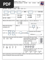 Tenambit PS Maths Key Ideas Ass Yr5 T1