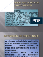 Fundamentos Psicológicos de La Educación