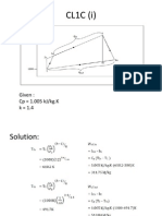 CL1C (I) : Given: CP 1.005 KJ/KG.K K 1.4