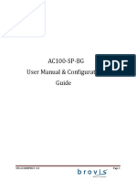 AC100-SP-BG User Manual & Configuration Guide: UM-AC100SPBG-V-3.0