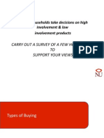 How Do Households Take Decisions On High Involvement & Low Involvement Products