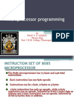 Microprocessor Programming: by Prof. Y. P. Jadhav. Physics Dept. Smt. C.H.M. College, Ulhasnagar-3