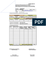 Formulario Nro 1 (Recuperacion)