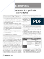 Registro y Declaración de La Gratificación PLAME