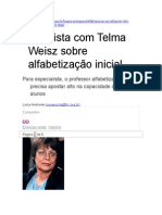 Telma Weisz - Entrevista