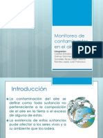 Monitoreo de Contaminantes en El Aire