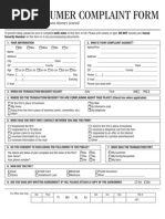 Consumer Complaint Form