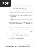 Chemical Equilibria AS Level Chemistry