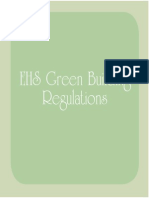 EHS Green Building Regulations: Workup Table