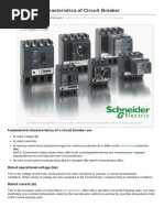 Fundamental Characteristics of Circuit Breaker