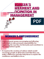 Worker's Empowerment and Participation in Management