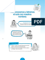 Unidad 1 Sesión 02 "Nos Conocemos y Letramos El Aula Con Nuestros Nombres"