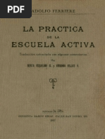 Adolfo Ferriere - La Práctica de La Escuela Activa - 1928