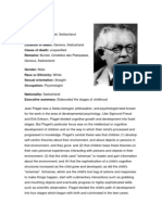 Jean Piaget Biodata