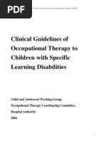 Ot Guidelines Child Specific