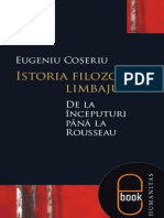 Eugen Coseriu Istoria Filozofiei Limbajului Part1