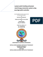 PANKAJ - THESIS - Maximum Power Point Tracking and Power Smoothing in Wind Energy Conversion System Using Fuzzy Logic Pitch Controller