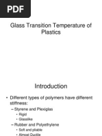 Glass Transition Temperature of Plastics