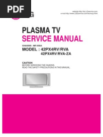 TV Plasma LG 42px4rv Rva 42px4rv Rva Za Chassis MF