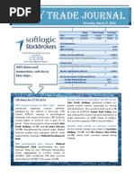 Daily Trade Journal - 27.03.2014