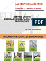 Licencias de Edificacion y Habilitaciones Urbanas