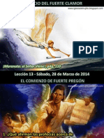 Lección 13 - El Inicio Del Fuerte Clamor PDF