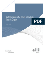 Procurement To PAY Audit by Protiviti