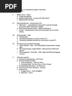 Contemporary GTR Lecture Student Outline