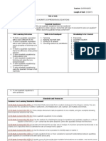 Unit Plan Unit 5 Quadratic Equations