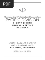 APA Pacific 2014 Meeting Program