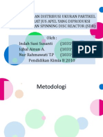 Viskositas Dan Distribusi Ukuran Partikel Konsentrat Jus Apel