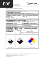 MSDS Hipoclorito de Sodio 10%