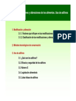 Modificaciones y Alteraciones de Los Alimentos